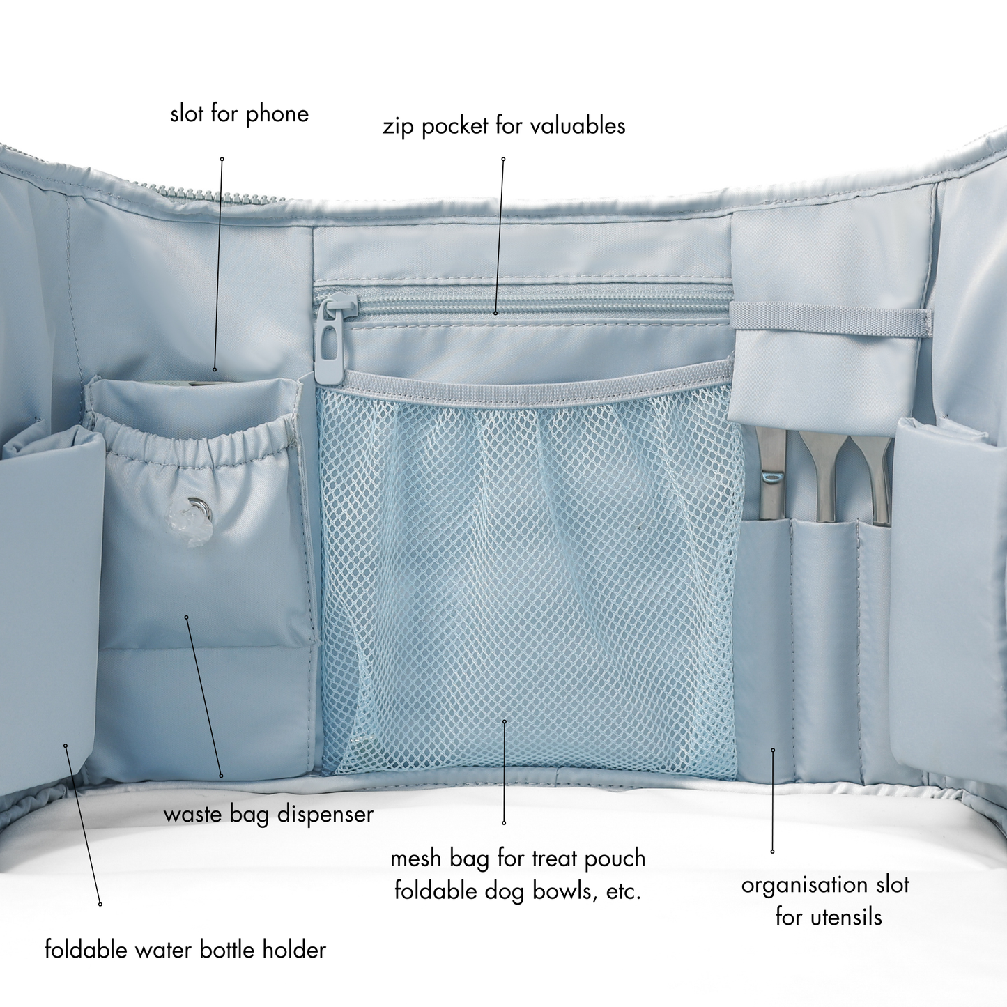 Breeze Picnic & Stroller Bag | Dog Walking Bag | Olive
