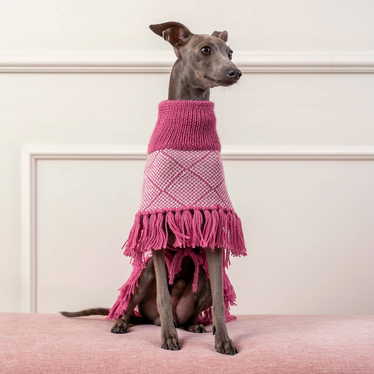 Statement Pink Alpaca Wrap - New
